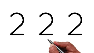 How to Draw a Beautiful Design from Number 2 | Easy Drawing Tutorial