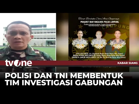 Investigasi Kasus Penembakan 3 Polisi di Lampung