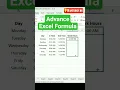 Download Lagu Advance Excel Formula for job interview|| #shorts  #trending  #viral  #shortvideo