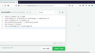 Top Competitors HackerRank SQL