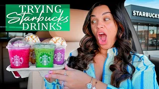Trying Starbucks New Menu Items!!