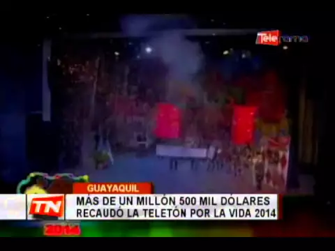 Más de un millón 500 mil dólares recaudó la Teletón por la vida 2014