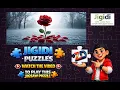 Jigidi Jigsaw Puzzles - Red Rose Frozen In Time