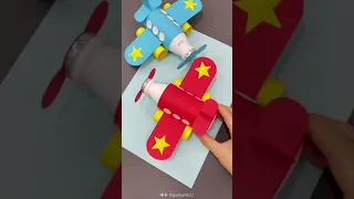 فكرة رائعة لعمل طائرة تنفعك في مشاريع المدارس 