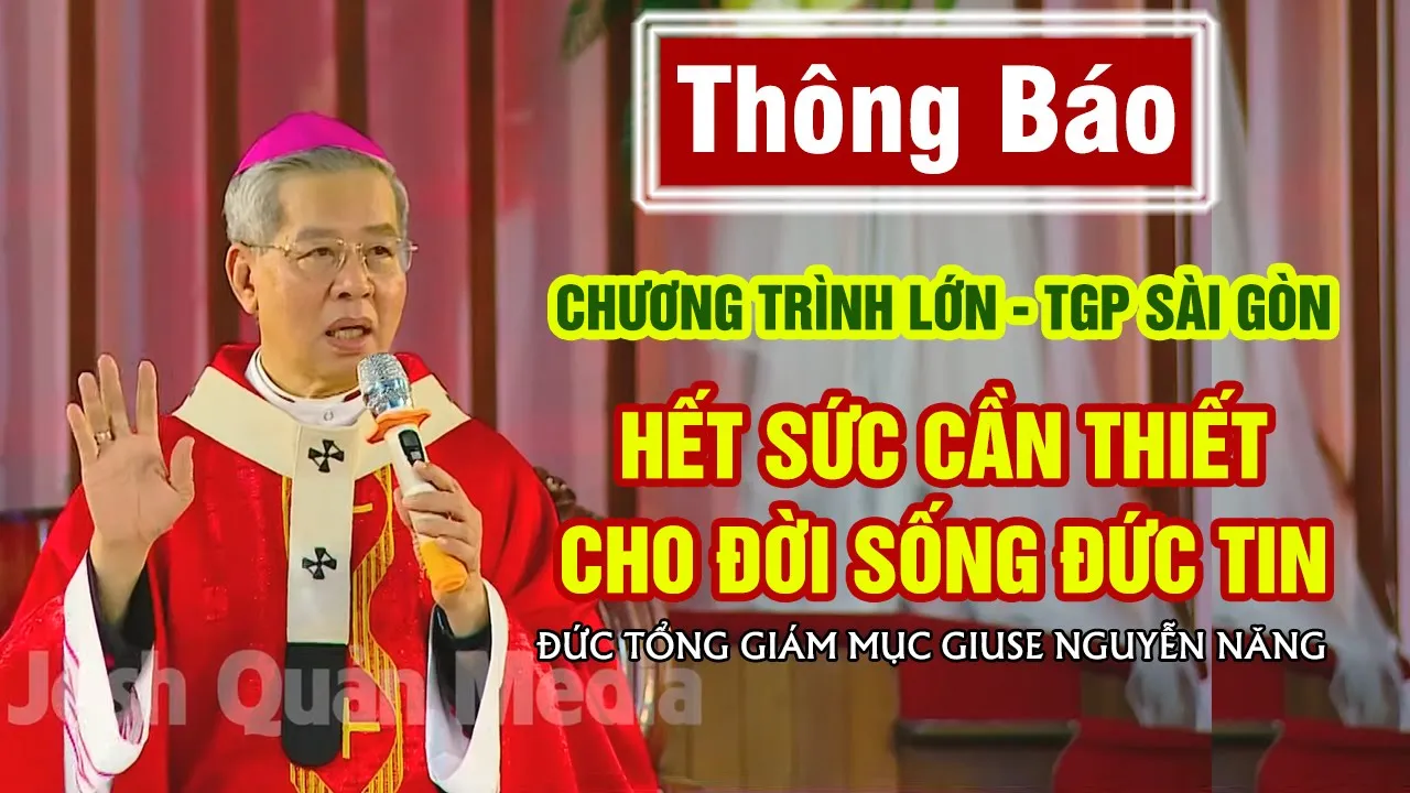 Outline Video ĐỊNH HƯỚNG TGP SÀI GÒN | CÂY CỔ THỤ ĐÃ ĐỔ RỒI | ĐGM GIUSE NGUYỄN NĂNG tại Giáo Xứ Thánh Phaolô