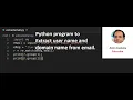 Python program to Extract user name and domain name from email