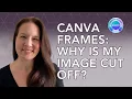 My image keeps getting cut off in Canva - why won t it fit properly inside a Canva frame
