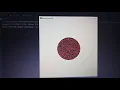 uniformly distributed random point inside a circle using pygame