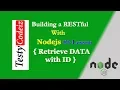 How to create RESTful API with nodejs in Hindi Retrieve data with id from Database in Nodejs
