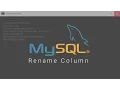Mysql Tutorial Rename Column