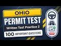 Ohio BMV Written Test 2026 100 Important Permit Questions from Handbook Prep Now