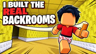 I Built the BACKROOMS in Stream a Cheese Pull... (Roblox)