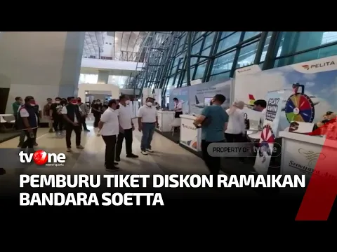 Sambut Kemerdekaan Indonesia ke-77, Pemburu Tiket Diskon Ramaikan Bandara Soetta