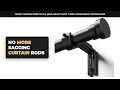 YaFex Curtain Rods 32-144 Inch Heavy Duty 1 Inch Adjustable Curtain Rod for Windows Black