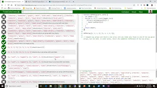 Intermediate Algorithm Scripting - Diff Two Arrays Solution
