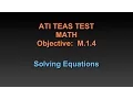 TEAS Math Tutorial - M 1 4