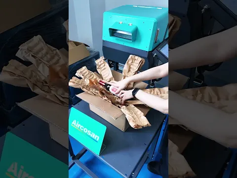 순환 경제 포장 용품. 화장품 배송에 적합한 스크래치 방지 크라프트지 패드. 플러그 앤 사용 설계로 시운전 시간이 단축됩니다.