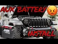 Jeep Wrangler JL Aux battery install