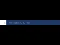python list the sum function