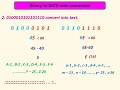 Binary to ASCII code conversion in Tamil with example method 2 3 - Part 2