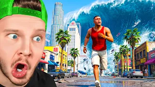 Survivre à un TSUNAMI dans GTA 5 !