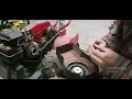 how to fix the pull rope on a MTD rear tine tiller Briggs Stratton 5 horsepower