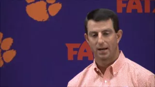 TigerNet com - Dabo Swinney on what true pressure is