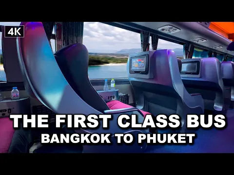 Download MP3 【🇹🇭 4K】Trying First class overnight Bus Bangkok To Phuket - The Most Comfortable Bus Thailand