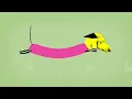 Wiener Dog Riding A Skateboard Animation