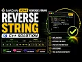 Reverse String LeetCode 344 C Explained Step by Step
