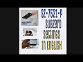 SUBZERO SZ-7521P SETTINGS IN ENGLISH