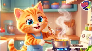 👨‍🍳 GATO COCINA para ALIMENTAR a GATITOS ABANDONADOS 🐱 💔