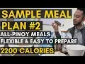 Download Vid. 21: SAMPLE PINOY MEAL PLAN # 2 | 2200 Calories | Pinoy Diet | Flexible Diet mp4 3gp mp3 videos - waplic