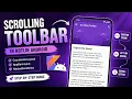 ANDROID - SCROLLING TOOLBAR TUTORIAL IN KOTLIN