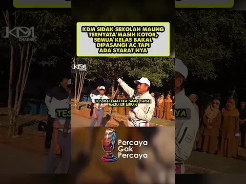 TES MATEMATIKA SAMPAI PASANG AC, KANG DEDI MULYADI INGIN MERUBAH MENTAL SEKOLAH MAUNG #dedimulyadi