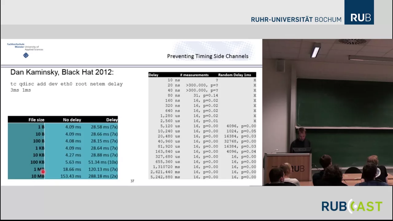 Sebastian Schinzel - Remote Timing Attacks
