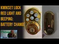 Why is my Kwikset Lock keyless entry beeping and flashing