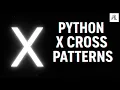 Python X Cross Alphabet Pattern Program Print Diagonal Alphabets in Python Pattern Printing