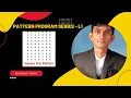 Square star Pattern Pattern program series L-1 JAVA