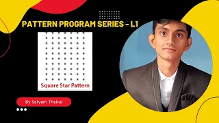 Square star Pattern Pattern program series L-1 JAVA
