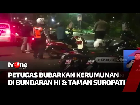 Patroli Protokol Kesehatan di Jakarta, Petugas Bubarkan Kerumunan Warga