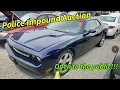 Police Impound auction open to the public