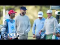 Golfing in style Travis Kelce Keith Mitchell break out cashmere at Pebble Beach Golf Channel