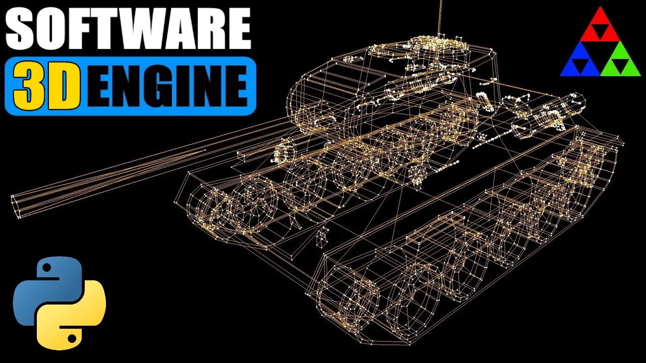 Python 3D Software Renderer: Build from Scratch with Pygame & NumPy