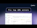 Fix top 404 page not found errors with Netlify Observability