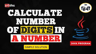 How to Count Number of Digits in Java