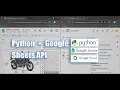Part 5 Python Google Sheet API To Integrate with Flask