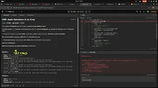 Leetcode easy problem 2460 Apply Operations to an Array devops python practice