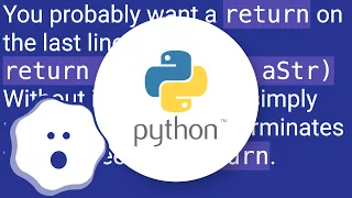Recursive code returns None