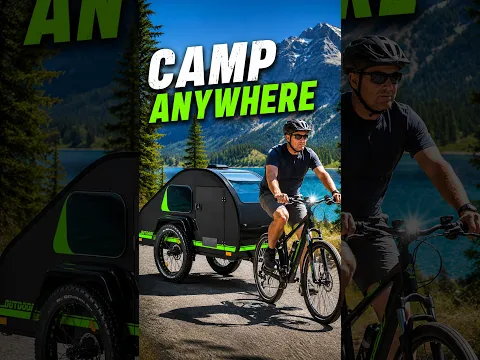 This Tiny Camper Is Towed by a Bicycle